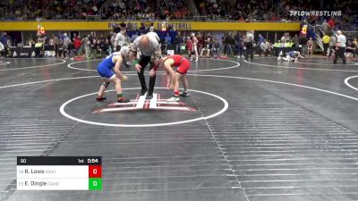 90 lbs Round Of 16 - Ryker Lowe, West Perry vs Ehli Dingle, Cambridge Springs