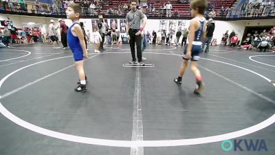 60 lbs Round Of 16 - Waylon Perez, Marlow Outlaws vs Nolan Gallegos, Lions Wrestling Academy