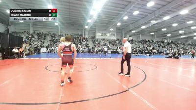126 lbs Consi Of 64 #2 - Dominic Lucian, NJ vs Chase Martino, NJ