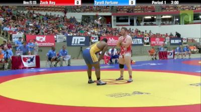 125kg Semi-finals Tyrell Fortune (OR) vs. Zach Rey (NJ)