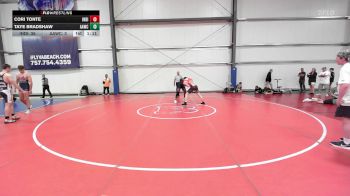 195 lbs Rr Rnd 2 - Cori Tonte, Indiana Outlaws Black vs Taye Bradshaw, All-American Wrestling Club HS
