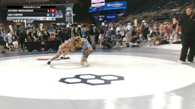 144 lbs Cons. Sub-rd Of 64 - Jayden Hernandez, Illinois vs Leo Cisper, Kansas