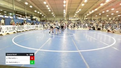 160 lbs Consi Of 16 #1 - Jeremy Marsella, NJ vs Nicholas Zadvinskiy, NY