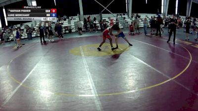 113 lbs Cons. Round 4 - Nathan Fisher, East St. Louis Wrestling Club vs Luke Merchant, Indiana