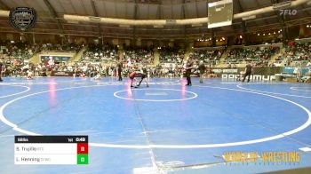 68 lbs Round Of 16 - Sascha Trujillo, Bison Takedown Club vs Laney Henning, Cotton County Wrestling Club