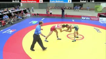 65kg 3rd Place Match Reece Humphrey (IN) vs. Frank Molinaro (NJ)