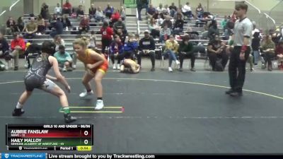 86/96 Round 3 - Aubrie Fanslaw, NBWC vs Haily Malloy, Simmons Academy Of Wrestling