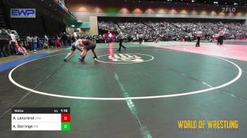 165 lbs Semifinal - Amirah Lencrerot, The Glasgow Wrestling Acadamy vs Addelyn Gorringe, 208 Badgers