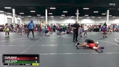 88 lbs Semis (4 Team) - Yusuf Konte, Headhunters vs Tyler Grace, Daniel Cormier WA