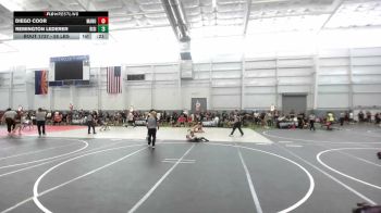 55 lbs Semifinal - Diego Coor, Manu WC vs Remington Lederer, Rising Sun WC