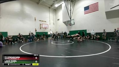 190 lbs Ty Strohschein, Greybull/Riverside vs Lance Rabel, Buffalo High