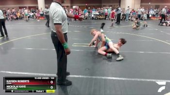 130 lbs Cons. Semi - Nickolai Kaye, Unattached vs Kaygen Roberts, CKWA