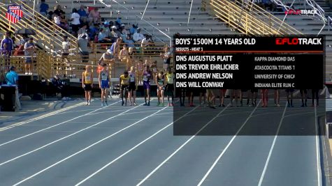 Boys' 1500m, Finals 4 - Age 14