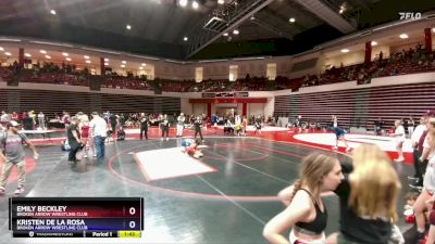 124 lbs 1st Place Match - Emily Beckley, Broken Arrow Wrestling Club vs Kristen De La Rosa, Broken Arrow Wrestling Club