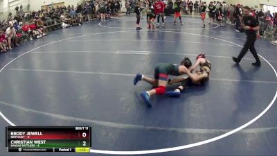 80 lbs Finals (8 Team) - Brody Jewell, Kentucky vs Christian West, Kansas Rattlers