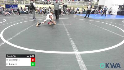 55 lbs Round Of 16 - Bronson Stephens, F-5 Grappling vs Easton Smith, Kingfisher