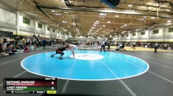 Cons. Round 1 - Casey Hanson, Killdeer Cowboys vs Nathanel Engelkes, Ironhawk Wrestling Academy