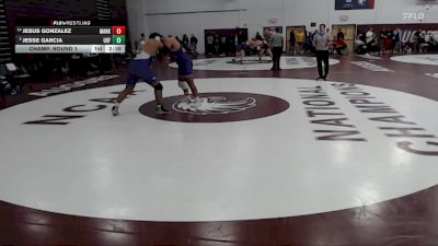 285 lbs Champ. Round 1 - Jesse Garcia, Sioux Falls vs Jesus Gonzalez, Minnesota State Mankato