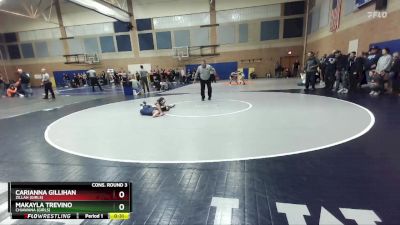 100lbs Cons. Round 3 - Makayla Trevino, Chiawana (Girls) vs Carianna Gillihan, Zillah (Girls)