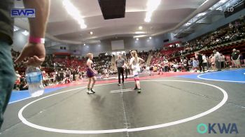 110 lbs Consolation - Aubrey Gomez, Tulsa Blue T Panthers vs Colby Hall, Bristow Youth Wrestling