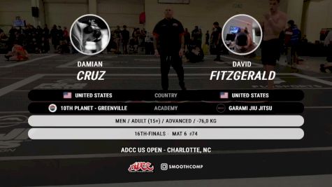 Damian Cruz vs David Fitzgerald 2025 ADCC Charlotte Open