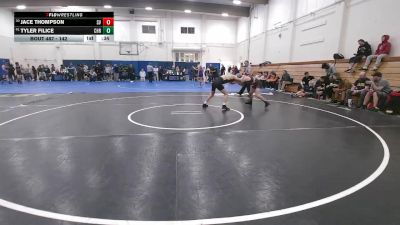 142 lbs Cons. Round 3 - Jace Thompson, Scotts Valley vs Tyler Filice, Christopher