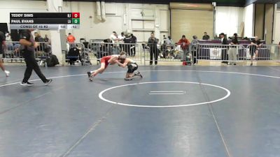 105 lbs Consi Of 16 #2 - Teddy Sims, NJ vs Paul Evans, LA