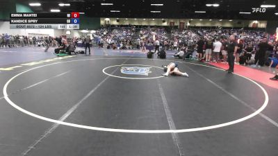 124 lbs Consi Of 16 #2 - Emma Mantei, MI vs Kandice Spry, OH
