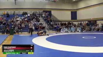 133 lbs Semis & Wb (16 Team) - Max Martinez, Wesleyan (CT) vs Kyle Kaiser, Roger Williams