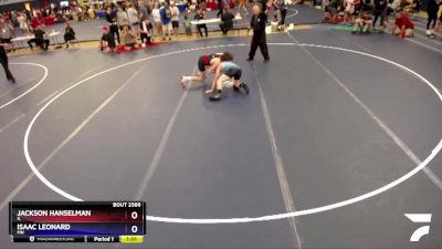 144 lbs Quarterfinal - Jackson Hanselman, IL vs Isaac Leonard, MN