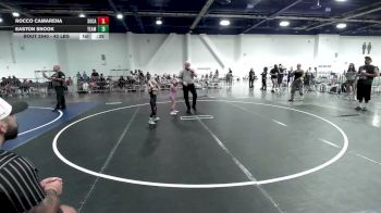42 lbs Semifinal - Rocco Camarena, SoCal Hammers vs Easton Snook, Team Real Life