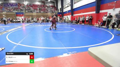 120 lbs Consi Of 8 #1 - Grant Wohl, Bixby Boys vs Davon Hines, McLain Titans