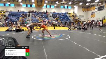 160 lbs Quarterfinal - David Pagan, Canes Wrestling Club vs Cory Cannan, Barron Collier