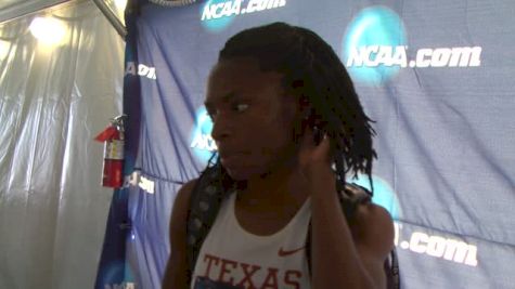 Texas' Courtney Okolo after her 400m prelim