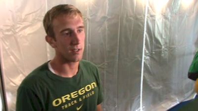 Oregon freshmen Mitch Modin trying to score points in the decathlon