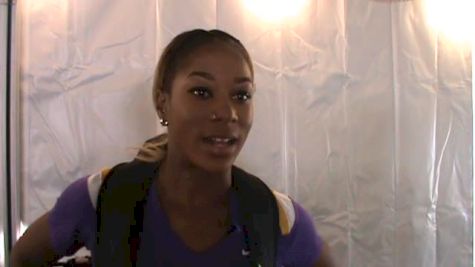 LSU's Chanice Chase moves onto the 400H final