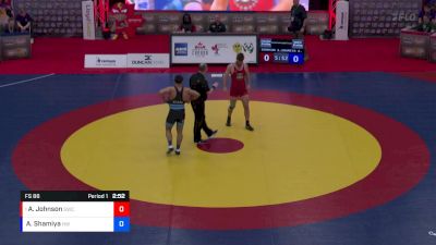 FS 86 lbs Semifinal - Andrew Johnson, Saskatoon Wrestling Club vs Ahmed Shamiya, Hamilton WC