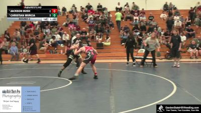Boys-156 lbs Round 2 - Jackson Bush, Nick`s Knights vs Christian Murcia, Brower`s Brawlers