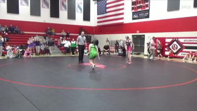 140 lbs 3rd Place Match - Casadee White, BCLUW-SH vs Henrietta Molinaro-Blonigan, Columbus Catholic, Waterloo