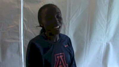 Arizona's Elvin Kibet after her 10K 4th place showing