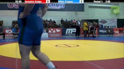 59kg 3rd Place Match Jermaine Hodge (Army) vs. NIkko Triggas (NYAC)