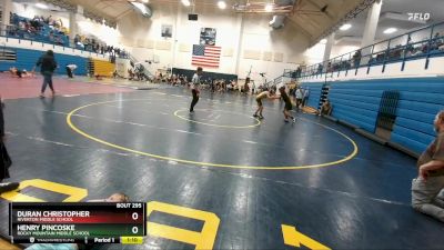 109-113 lbs Round 3 - Duran Christopher, Riverton Middle School vs Henry Pincoske, Rocky Mountain Middle School