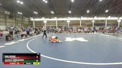 78 lbs Round 2 (3 Team) - Mak Kehoe, Fighting Squirrels vs Damian Hernandez, Idaho Falls / Rigby