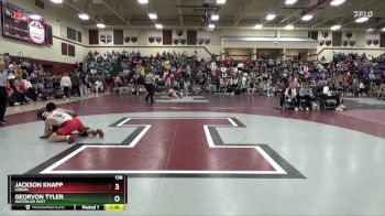 138 lbs Cons. Round 3 - Georvon Tyler, Waterloo East vs Jackson Knapp, Lisbon