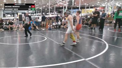 95 lbs Rr Rnd 3 - Michael Mendick, Diamond State Inferno - EL vs McKinney Deck, The Outsiders Wrestling Club - EL