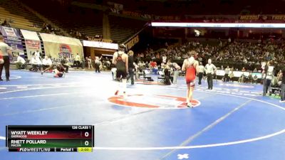 126 Class 1 lbs Champ. Round 1 - Rhett Pollard, Macon vs Wyatt Weekley, Sherwood