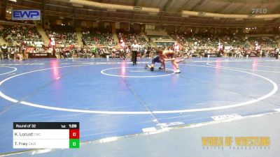 120 lbs Round Of 32 - Kiah Locust, Cowboy Wrestling Club vs Trysten Frey, Caveman Wrestling