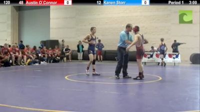 120 s, Austin O'Connor, IL vs Kanen Storr, MI