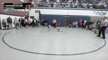53 lbs Quarterfinal - Rulon Beck, Bulldog Wrestling Club vs Christopher Callahan, TW Wrestling