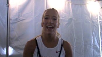 Arkansas' Stephanie Brown after the 1500m final